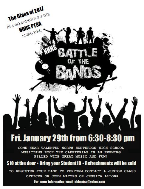 Students To register your band for the event, please complete this application form: NHHS Battle of the Bands 2016