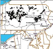 High water temperatures and sedimentation from poor land management, roads and urbanization impact the most subwatersheds. A few small brook trout populations still survive in Ohio.