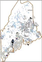 Maine Lakes & Ponds: With 185 intact subwatersheds and many other healthy wild brook trout lakes and ponds, Maine represents the last stronghold for lake and pond brook trout populations.
