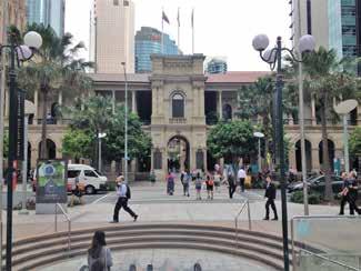 2km At Anzac Square, walk down the steps, across the Square on the footpath and enter the underpass to cross under