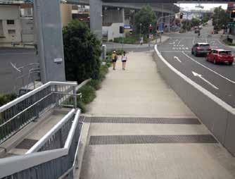 the Brisbane River (see photograph), walk down the ramp and