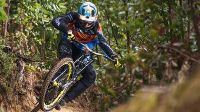 It is always about control The rider and the material explore the limits in downhill.