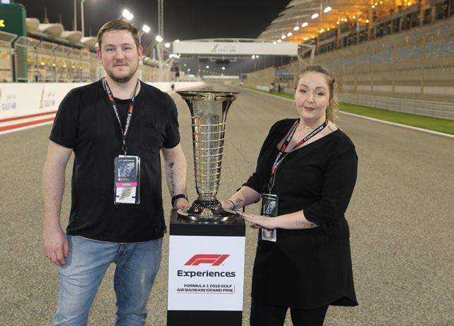 with the race trophy during your Thursday evening events.