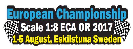 1 Driver Registration. EUROPEAN CHAMPIONSHIP A 1:8 OFF ROAD MK Eskil Eskilstuna Sweden TEAM MANAGER MEETING GENERAL INSTRUCTIONS Registration will be open from Monday 13.00 170731 to Tuesday 13.