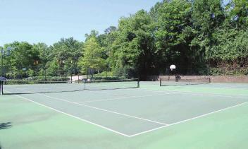 There is plenty of parking with one parking lot located by the tennis not allowed in the park.