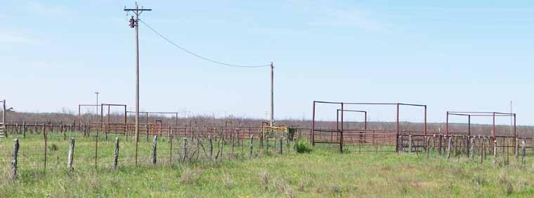 The ranch is fenced and cross fenced into eight major pastures, several