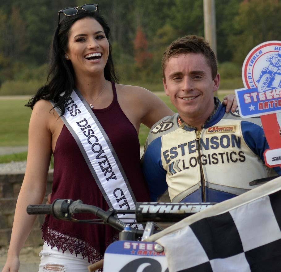 IN THE WIND HALBERT, COSE DOMINATE OHIO STEEL SHOE The fledgling Steel Shoe National/Flat Track Series came to the Trumbull County Fairgrounds in Northeast Ohio for round three of the 2017 season,