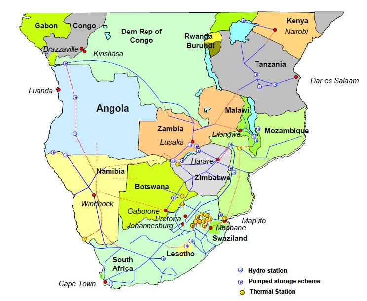 Study Area of Southern African Region 4 Countries: South Africa, Botswana, Mozambique and Namibia Population 74.