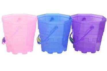 2" OCTAGONAL FROSTED TRANSPARENT BUCKET 5033849279660 W21 x H18.