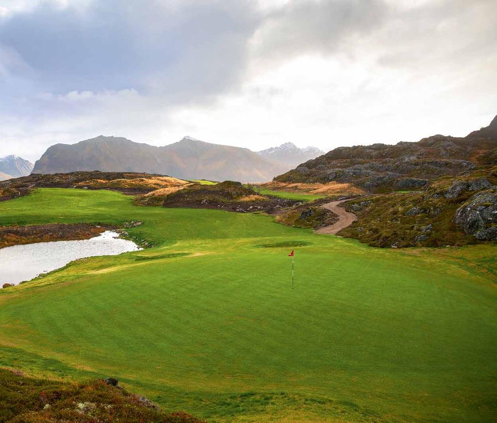 Lofoten Links Photos: Kevin Murray The fourth and fifth move inland and take players to the excellent bunkerless par three sixth, whose green is nestled in a rock amphitheatre.