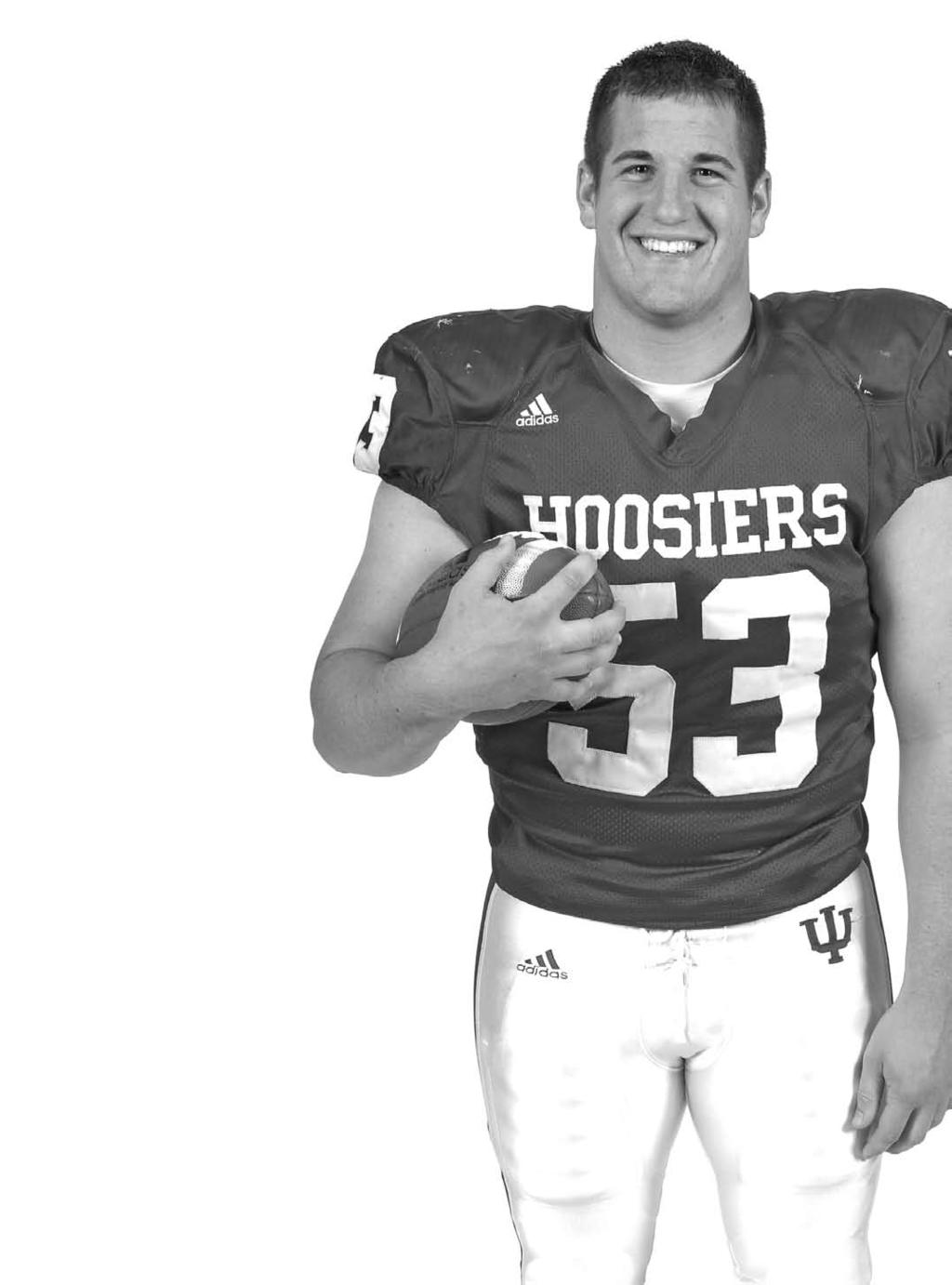 2008 INDIANA UNIVERSITy hoosiers Long Snapper Brandon Bugg 53 6-0 250 Junior-R Mishawaka, Ind. Penn 2007 (Sophomore): Did not see game action. 2006 (freshman): Did not see game action.
