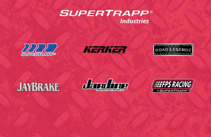 Proud manufacturer of: Performance exhausts for V-Twin, Metric, Dirt, Sport & Automotive applications E: Sales@SuperTrapp.com www.supertrapp.