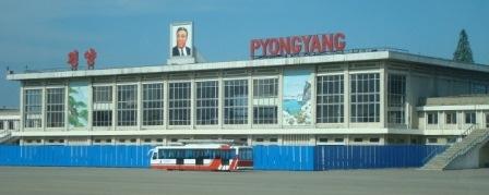 Pyongyang Airport Thailand was one of the first country delegations to arrival at the impressive Taekwon-Do Palace where the championships were to