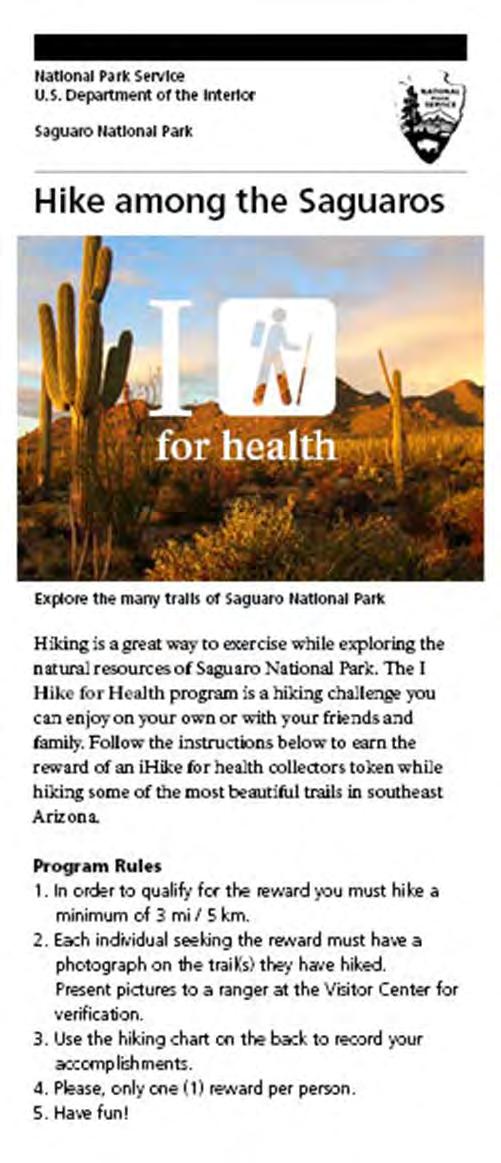Saguaro National Park: ihike for Health Challenge Saguaro National Park