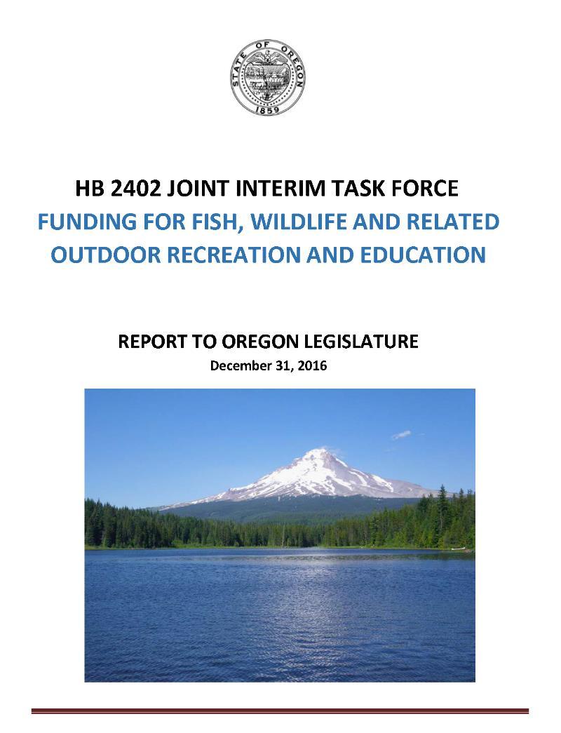 3 million for Connecting Oregonians with the outdoors o $9.