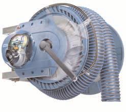 Description Limit switches, for hose coiling and uncoiling integrated in drive unit. Motor turns drum via a planetary gear and the drum end sprocket gear, ratio 174:1.