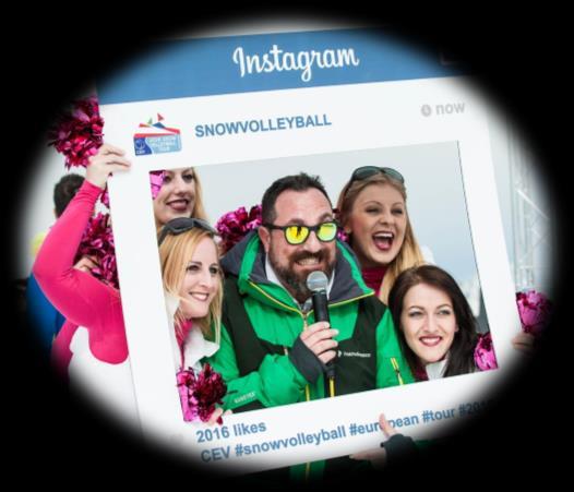 Snow Volleyball European Tour 03 Extensive use of social media channels Promotion via CEV channels CEV supported highlight clips