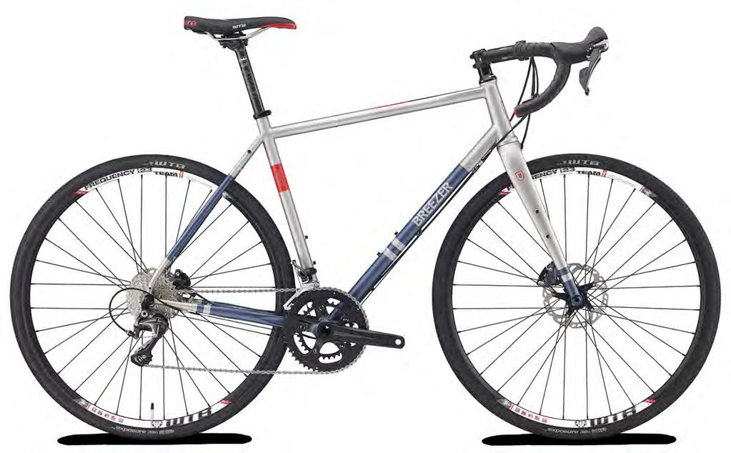 Inversion Team Inversion Pro SIZES XS (45cm), S (48cm), M (51cm), L (54cm), XL (57cm), XXL (60cm) COLOR(S) Satin gray w/red and blue FRAME Breezer D Fusion fully-butted chromoly steel, tapered head