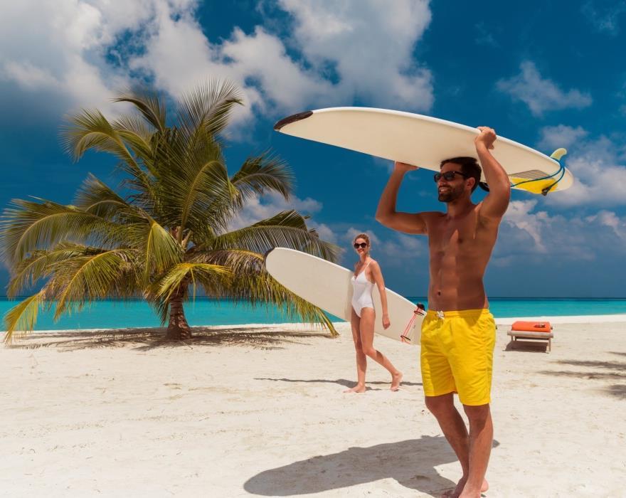surfing in the Maldives new package waking up to a turquoise paradise, and heading for an epic surf on world-class waves.