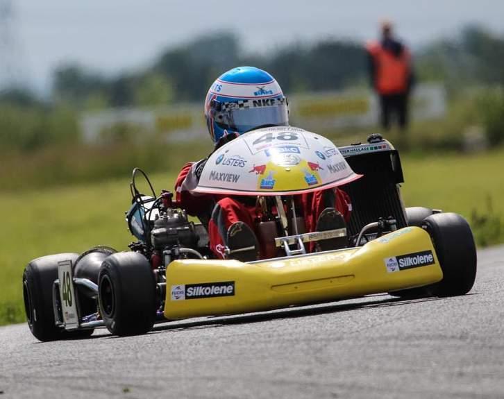 Marcus is out again at the next round at Rissington in the Cotswolds in September. This is a very fast circuit with a lot of high speed corners, which are mostly right handers.