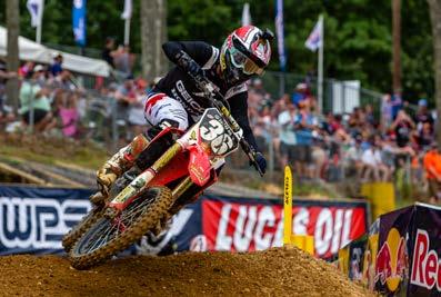He ll return to action next weekend in Indiana. 4 BLAKE BAGGETT 4TH 450MX (5-2) At Budds Creek, Blake Baggett was looking like the title contender he was in 2017.