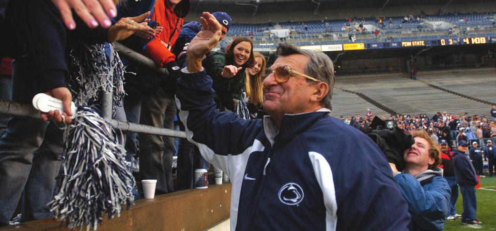 Fran Fisher (inset left), the first executive director of the Nittany Lion Club, called Joe Paterno his friend for more than a half century.