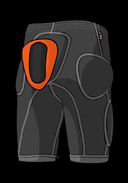 knee pits for enhanced breathability Zipper for male comfort Removable D3O pads D3O PADS 11* * Hardshell
