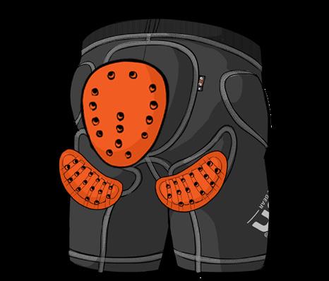 Removable D3O pads D3O PADS 9 XION SHORTS - FREERIDE The XION Protective