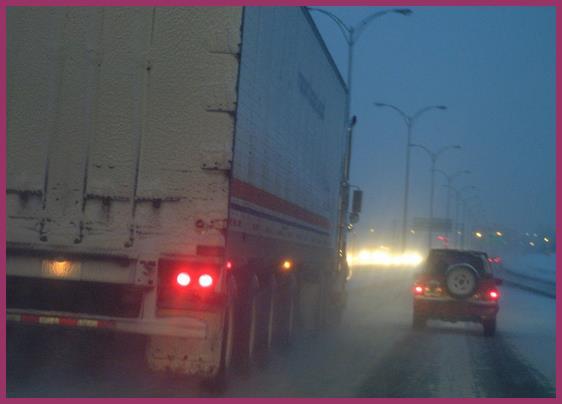 Poor weather conditions can reduce vehicle traction and control as well as visibility.