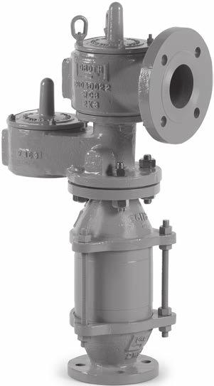 PRESSURE / VACUUM RELIEF VALVE WITH FLAME ARRESTER (PIPE-AWAY) The Model 20A combination units are used for pressure and vacuum relief where vapors must be piped away.