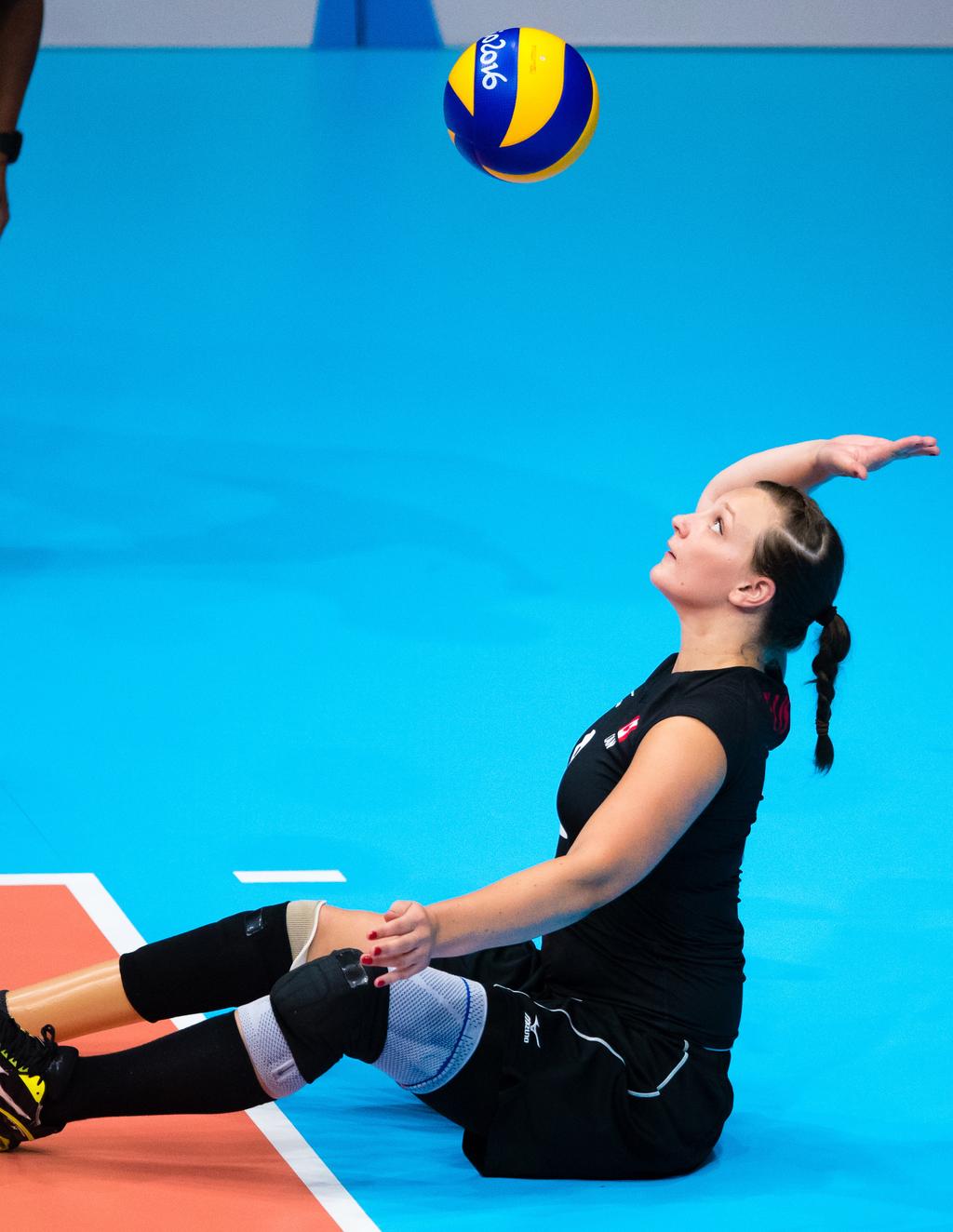 Sitting Volleyball Skills Ready Positions There are two ready positions commonly used in sitting volleyball depending on the situation presented.