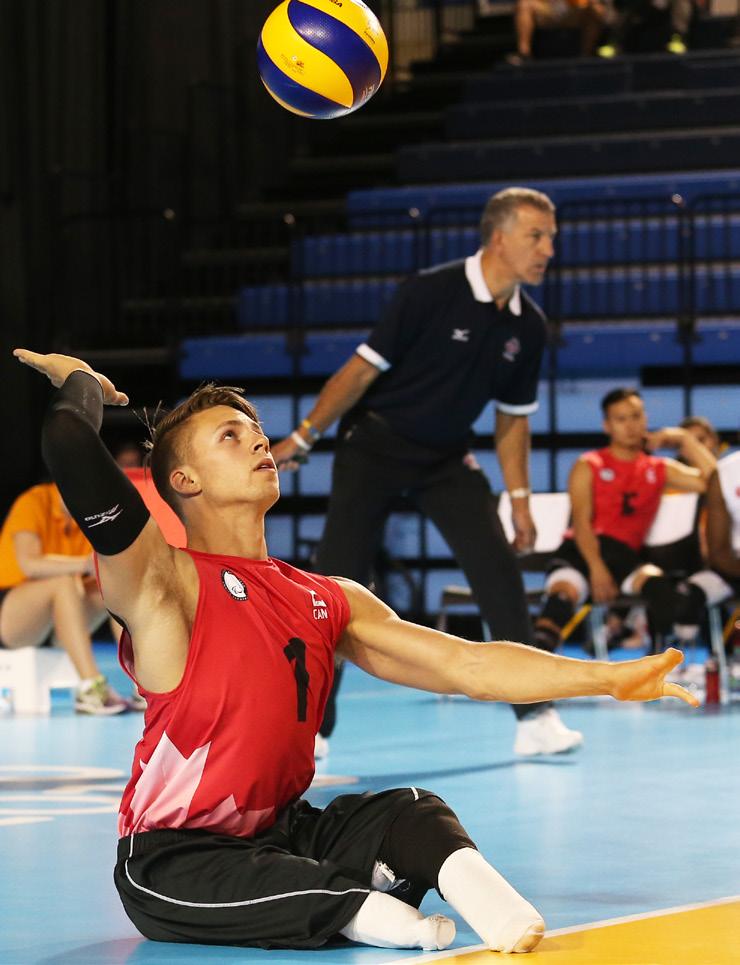 Serving can be very effective in sitting volleyball to put pressure on opponents.