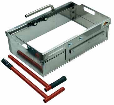 397/66 8024648015440 1 Colombo for tiles up to 66 cm 13,5 Kg 30 lbs 50x50xh 25cm 20 x20 xh10 15 Kg 33 lbs DUAL NOTCH BLADES Interchangeable stainless