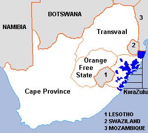 Map 3.26: Natal Map 3.27: KwaZulu Map 3.28: Transkei Map 3.