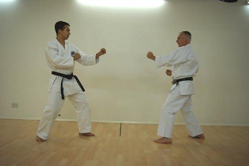 British Wadokai Karate-do Federation Sanbon Gumite SANBON-GUMITE 'Three-step sparring'.