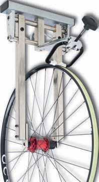 adjustment of the wheel truing stand 25 degrees forward and 15 backward for comfortable use at any bench height -