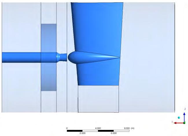 The aim within the project BossCEff was to find an optimisation algorithm in order to find the most suitable junction cap for a given rudder and propulsion bulb geometry and considering the propeller
