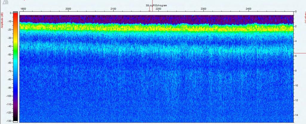 3 Acoustic data 30 log R echogram view on a seafloor
