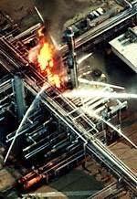 electrical or substation fires Large piping or pipeline