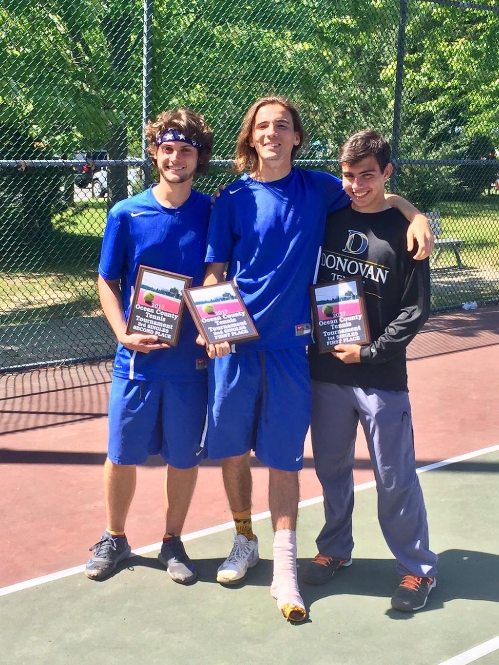 Congratulations to the Boys Tennis team who won The Ocean County Tennis Championship by one point over Toms River North. The boys had a fantastic Sunday after falling behind on Saturday.