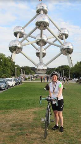 Apart from the three major European cities Laura cycled through, most of the scenery was beautiful rolling countryside.
