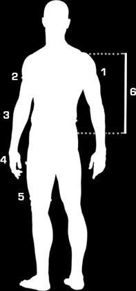 Upper arm: 2,5 (1 ) above the widest point of the muscle. Waist: Above the hipbones and across the belly button. Hip: Around the widest point of the hips.