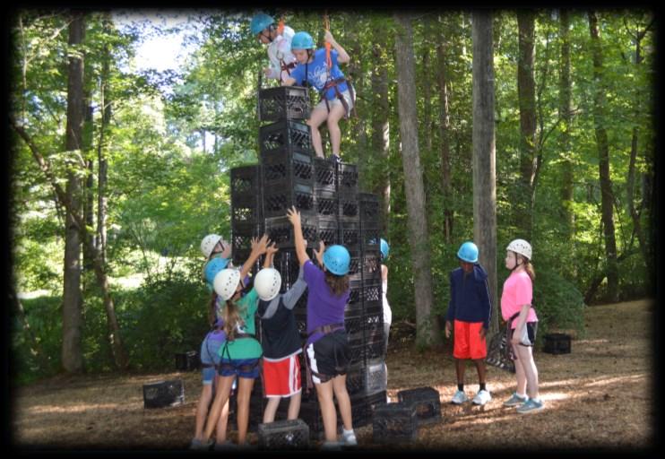 Students participated in many fun outdoor activities all while learning problem solving and