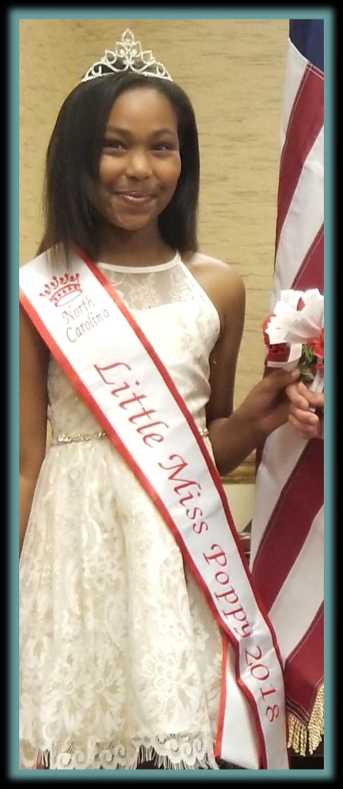 Page 6 Student Highlights Courtney Nicole Fauntleroy is North Carolina s 2018-2019 Little Miss Poppy.