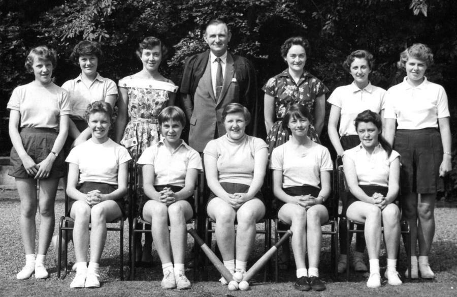 Rounders 1 st Team Sport 1958-59 Girls Back Row L-R: Jean Hartley, Pauline Howden, Mi