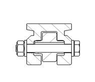RHF006 1 per rail section Junction with 4 M6 bolts A2 and