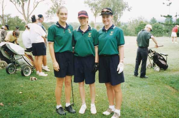 Our first junior girls interclub team in 1998 L-R: Fran Poultney, Felicity Trenfield, Kathryn Prescott. Our first junior girls interclub team in 1998.