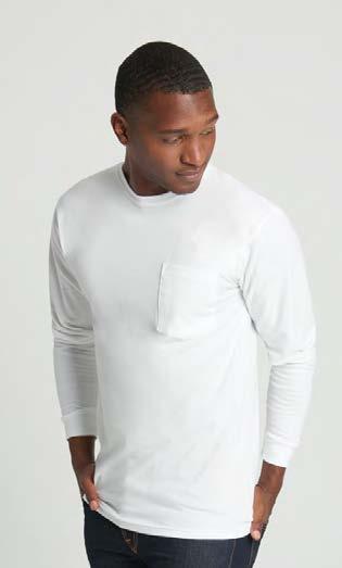 NEW! 7401S POWER L/S CREW Midweight Jersey. 24 singles 175g/5.1oz 100% Combed Ring-Spun Cotton. Pre-washed fabric. Super soft ring-spun cotton adds to the unique quality of this mid-weight cotton tee.