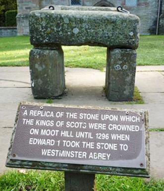 The Stone of Scone The Stone of Scone also known as the Stone of Destiny and often referred to in England as The Coronation Stone used for centuries in the coronation of the