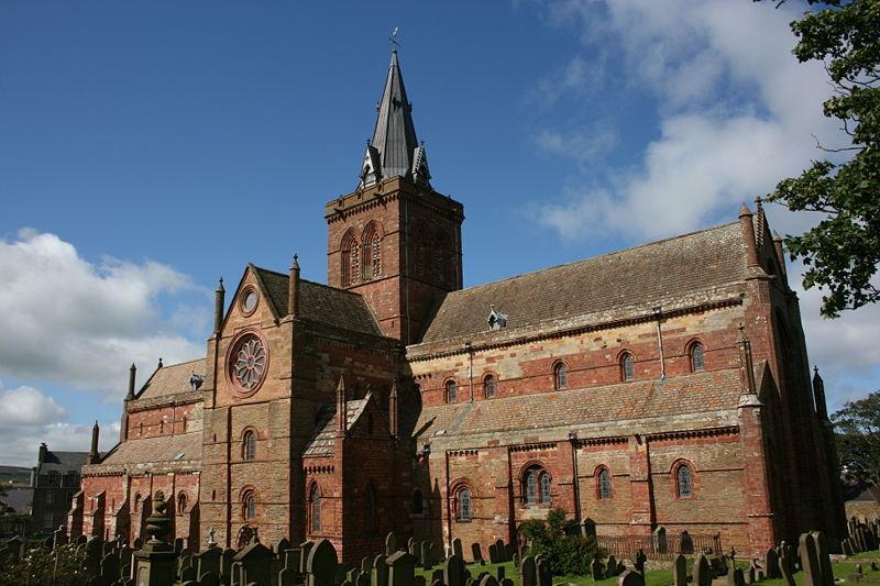 St Magnus Cathedral St Magnus Cathedral, Kirkwall dominates the skyline of Kirkwall, the main town of Orkney, a group of islands off the north coast of mainland Scotland.
